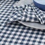 VICHY Tablecloth dark blue