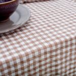 VICHY Table runner brownish