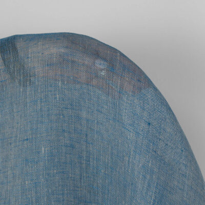 Linen fabric natural and electric blue gauze 6 Linen fabric natural and electric blue gauze, transparent