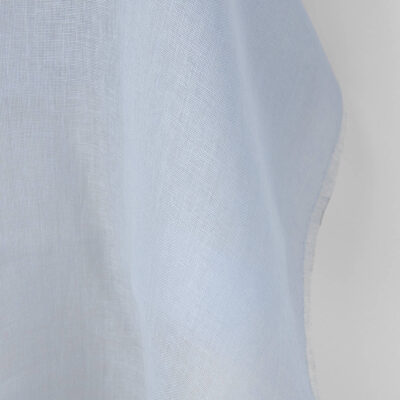 Linen fabric sky grey gauze, lightweight