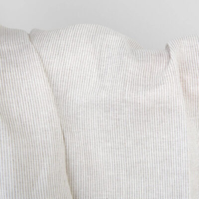 Beige striped linen fabric 6 Linen fabric white and natural