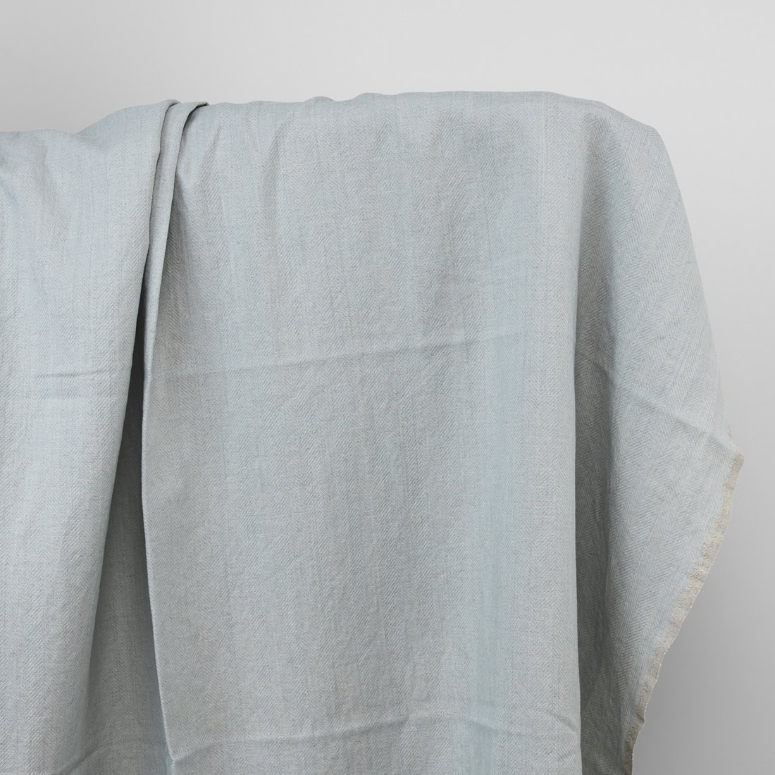 Grey green linen fabric
