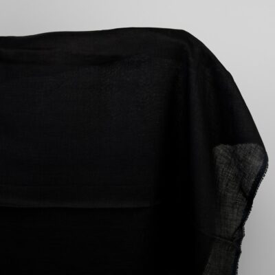 Black linen fabric