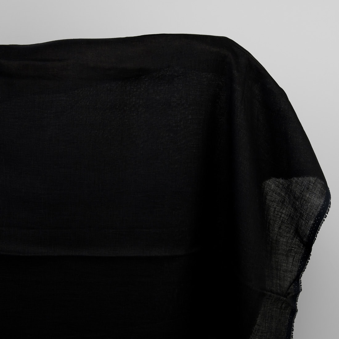 Black linen fabric