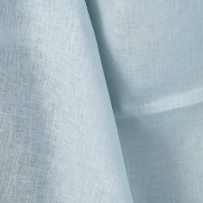 Linen fabric plain pale green, 150cm width