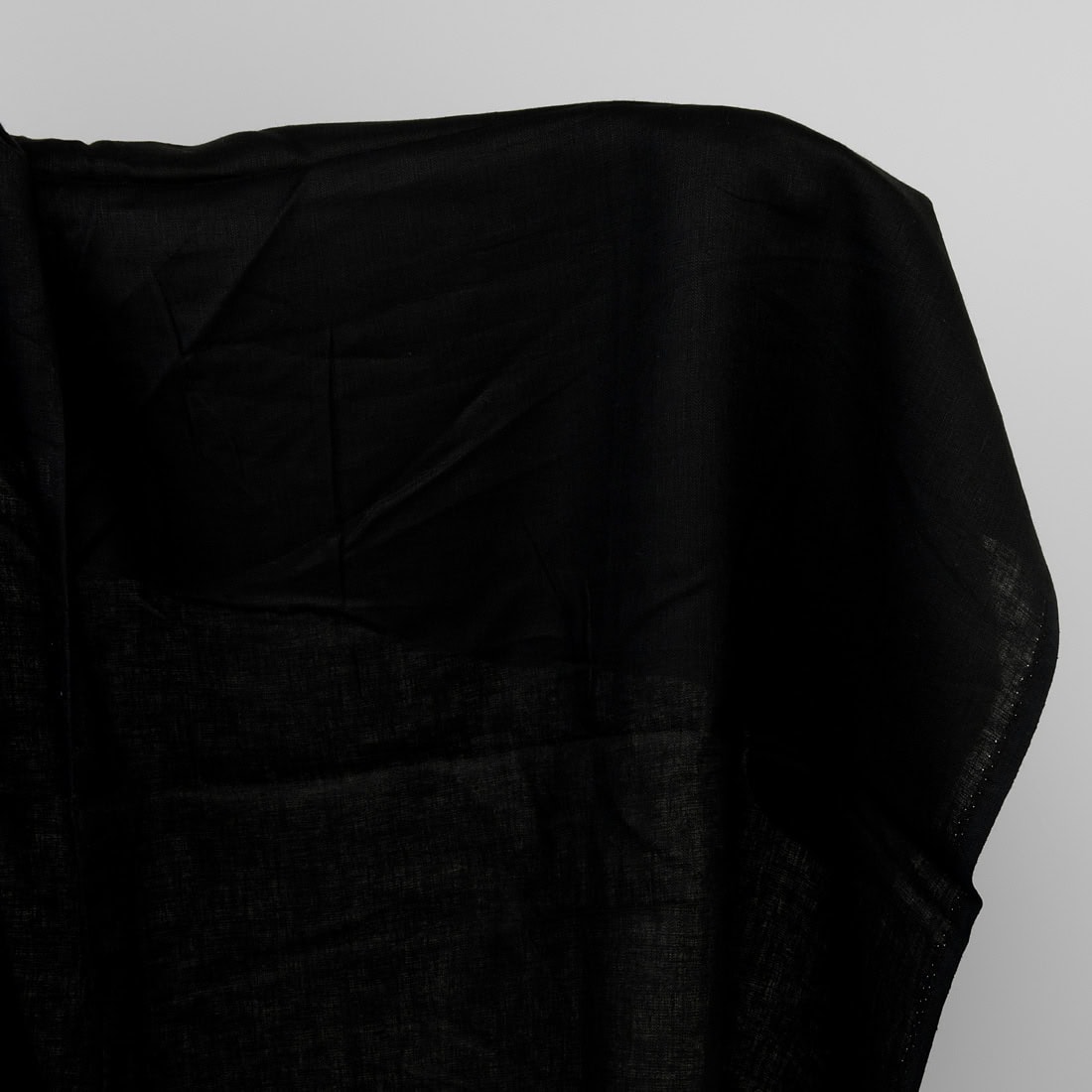 Black linen fabric