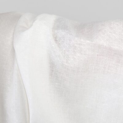 Off-white linen fabric, unwashed