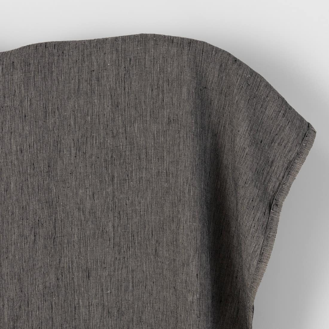 Linen fabric in natural and black