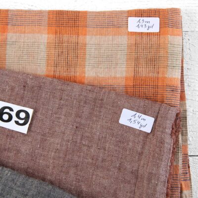 Linen Fabric Cuts, Set No. 769 9 Linen Fabric Cuts, Set No. 769