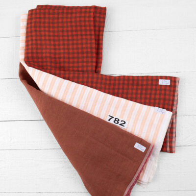 Linen Fabric Cuts, Set No. 782 6 Linen Fabric Cuts, Set No. 782