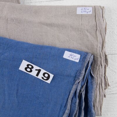 Linen Fabric Cuts, Set No. 819 7 Linen Fabric Cuts, Set No. 819