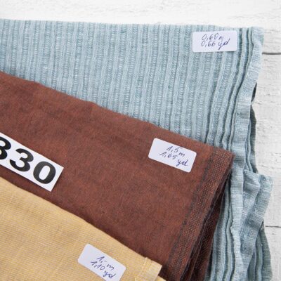 Linen-Cotton Fabric Cuts, Set No. 830 9 Linen-Cotton Fabric Cuts, Set No. 830