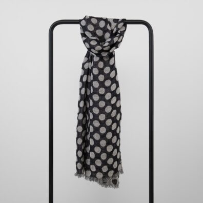 Black linen shawl