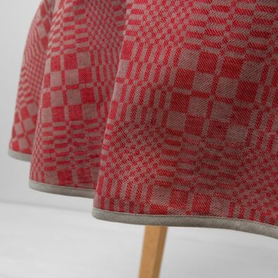 WILLOW Tablecloth round/oval red