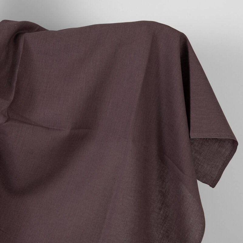 Linen fabric muted brown