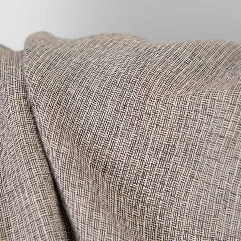 Linen fabric pink-black small pattern washed 13 Washed linen fabric pink-black small pattern, specially softened