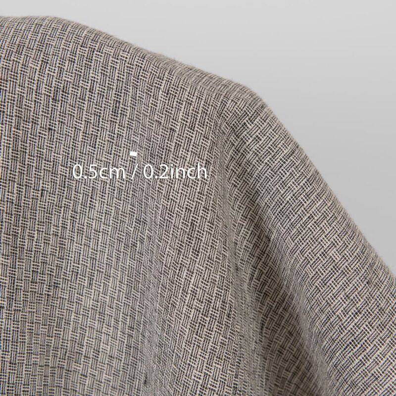 Linen fabric pink-black small pattern washed 16 Washed linen fabric pink-black small pattern, with measurements