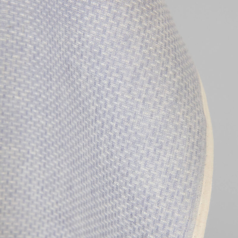 Linen wool fabric violet and white small pattern