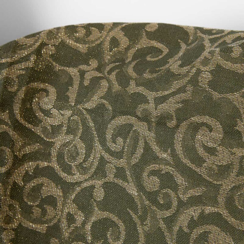 Linen cotton fabric green and natural jacquard gold lurex 8 Linen cotton fabric green and natural jacquard gold lurex