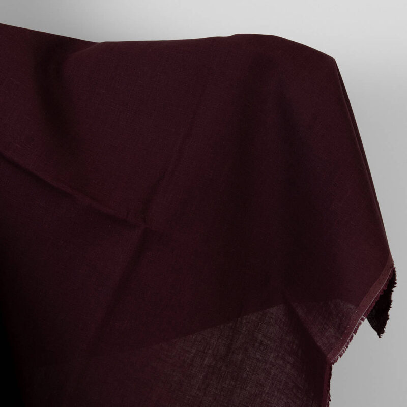 Linen fabric deep brown