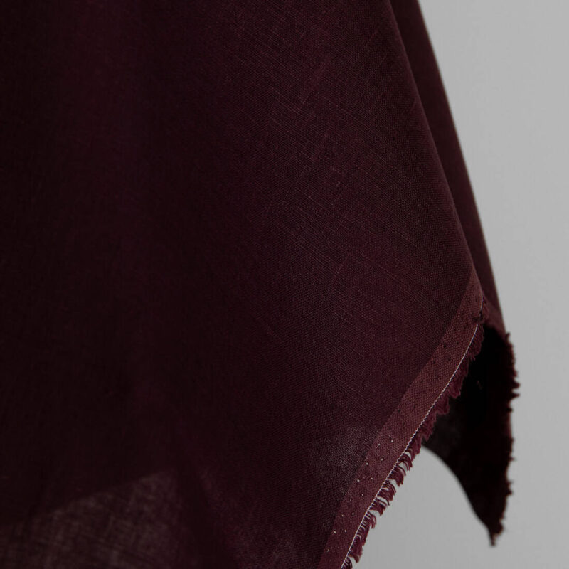 Linen fabric deep brown
