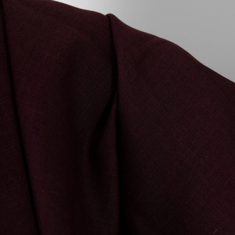 Linen fabric deep brown