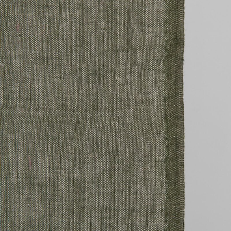 Narrow linen fabric green and natural melange 4 Narrow linen fabric green and natural melange
