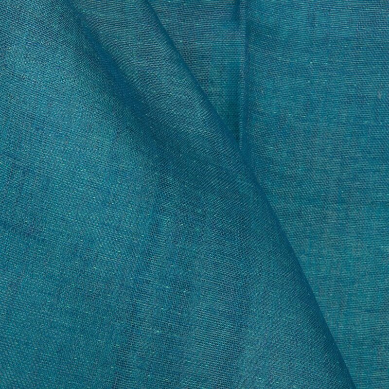 Linen fabric double sided blue and cool green
