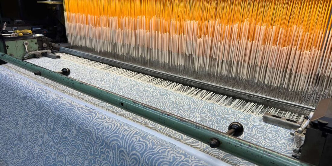 Jacquard weaving machine at AB Siulas factory.