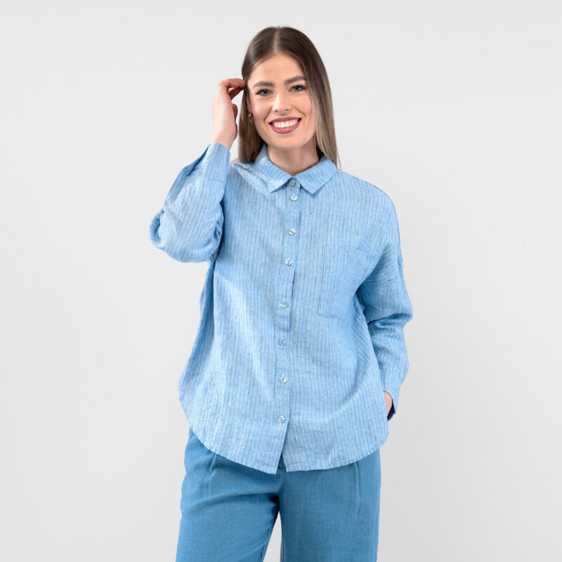 ODILE WEST Shirt striped blue 6 ODILE WEST Shirt striped blue