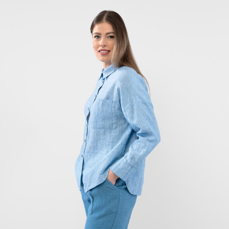ODILE WEST Shirt striped blue 8 ODILE WEST Shirt striped blue