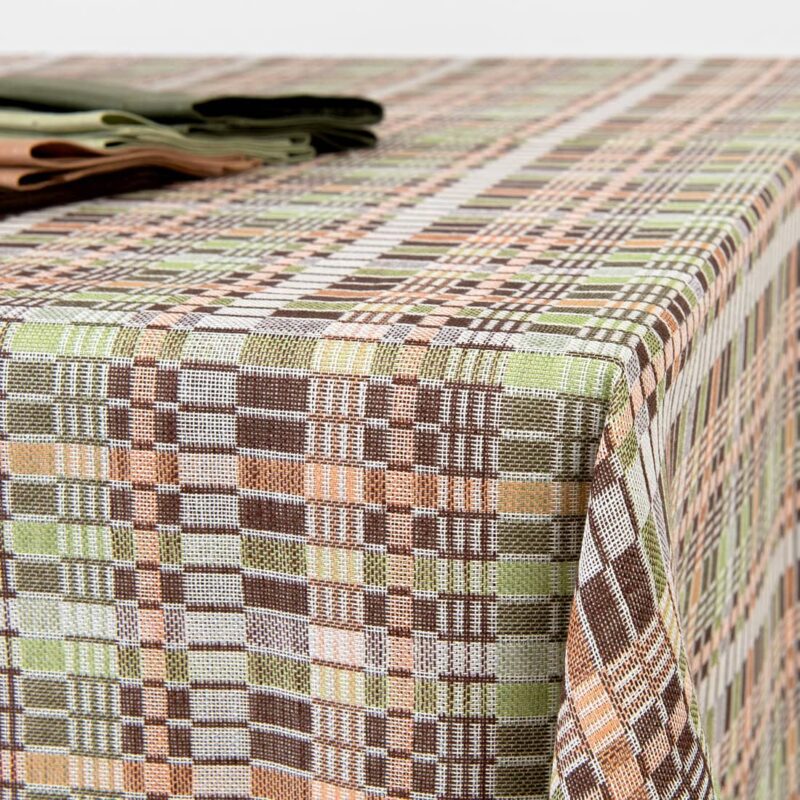 VIOLA Tablecloth brown green