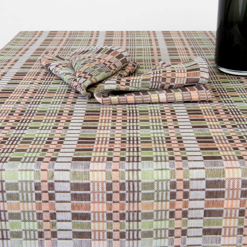 VIOLA Tablecloth brown green