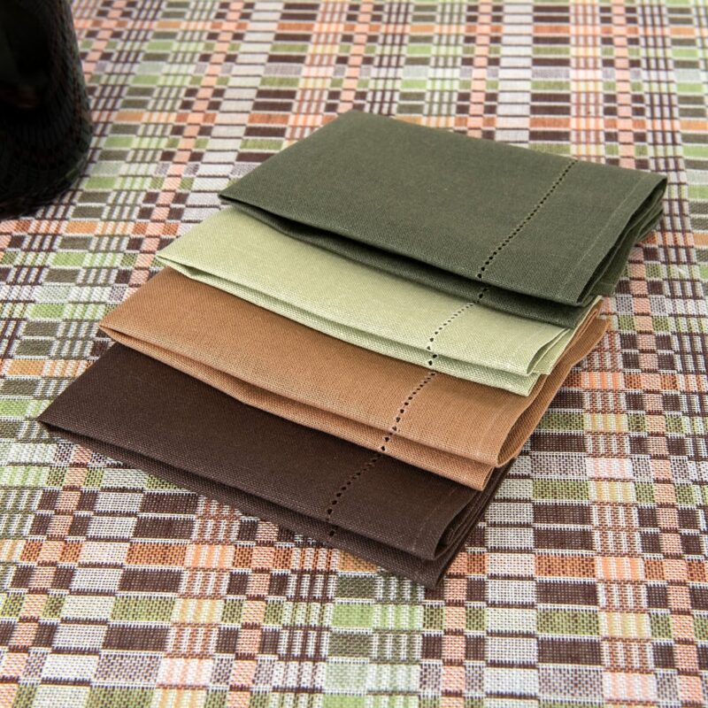 VIOLA Tablecloth brown green