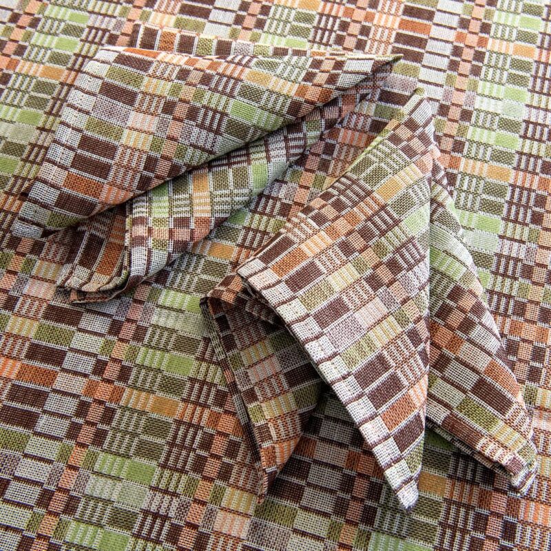VIOLA Tablecloth brown green