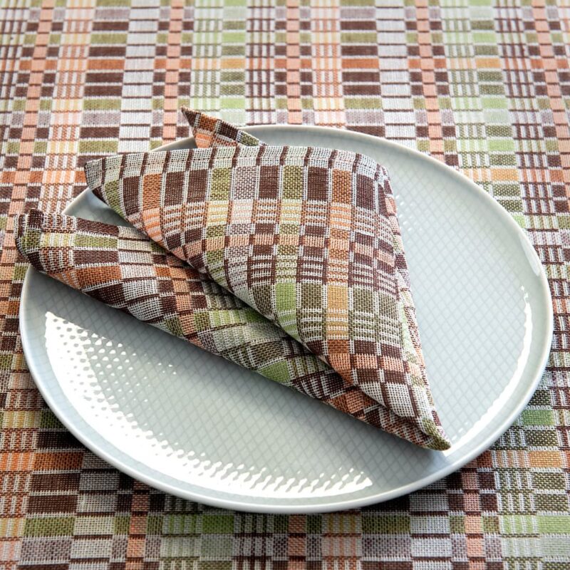 VIOLA Table napkin brown green
