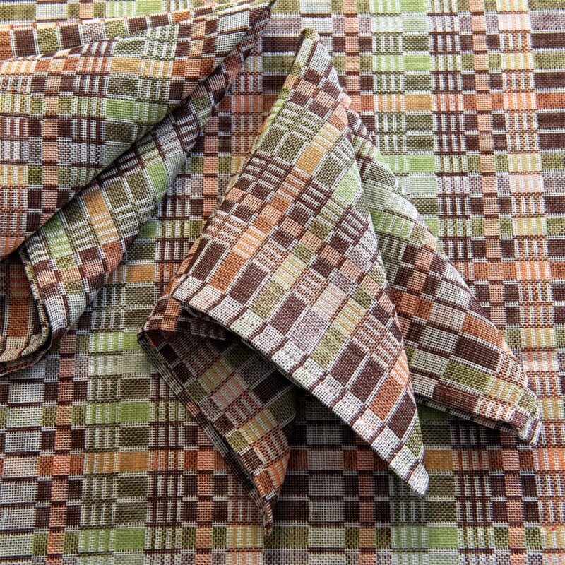 VIOLA Table napkin brown green