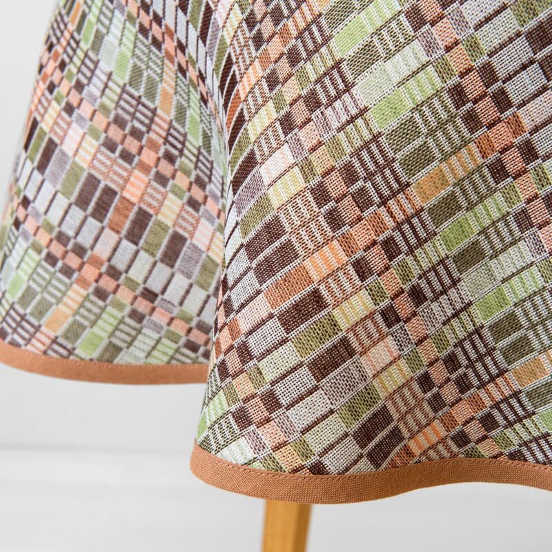 VIOLA Tablecloth round/oval brown green 10 VIOLA Tablecloth round/oval brown green