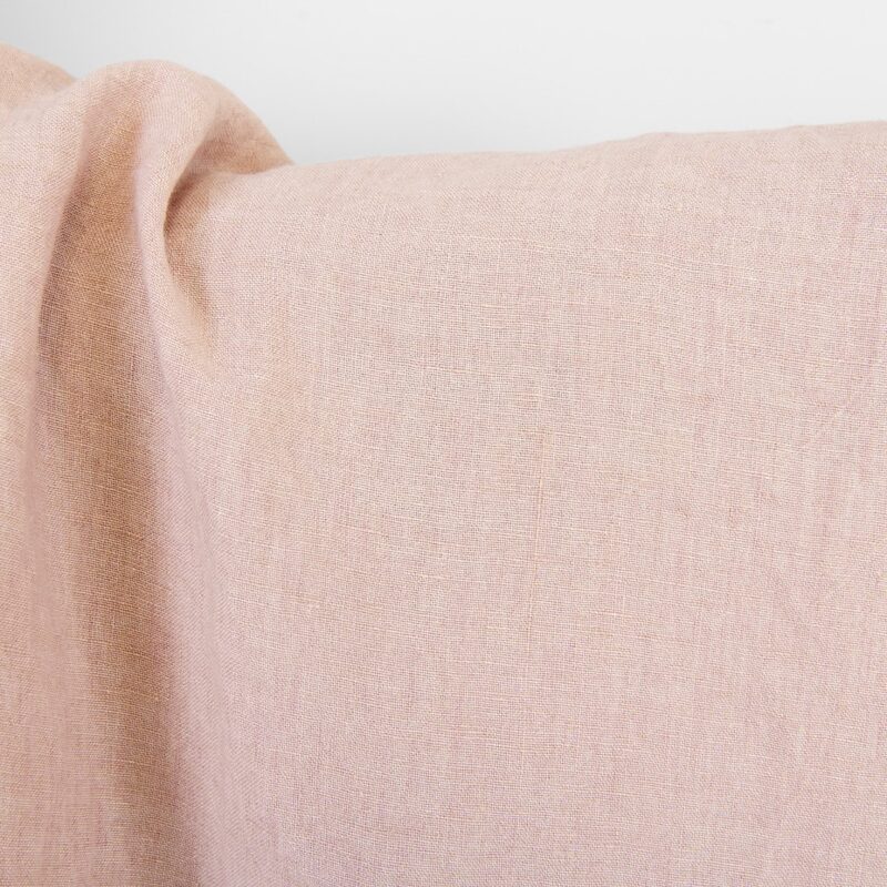 Linen fabric dusty pink-beige, washed