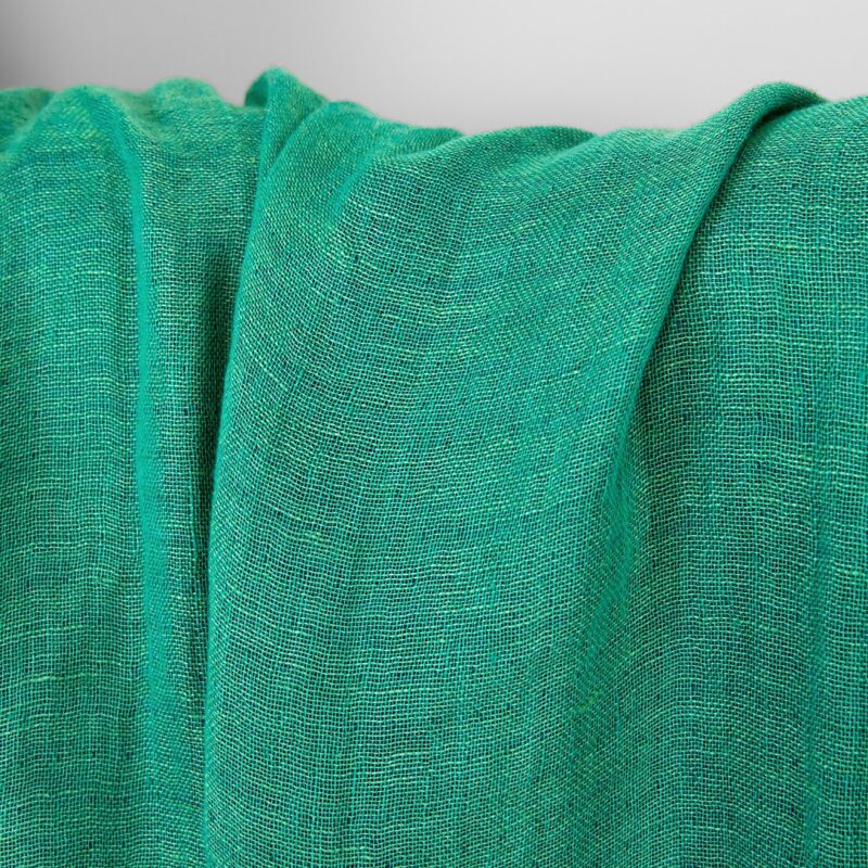 Linen fabric double sided blue and cool green, washed 8 Linen fabric double sided blue and cool green, washed