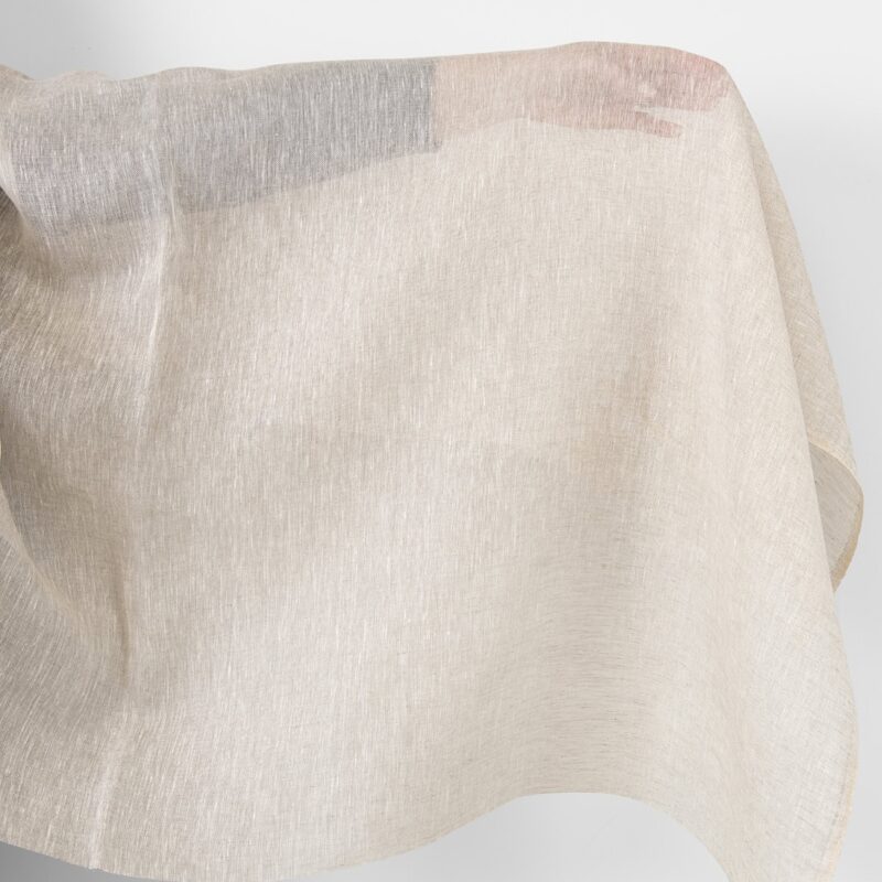 Linen fabric sheer white with undyed linen 5 Linen fabric sheer white with undyed linen