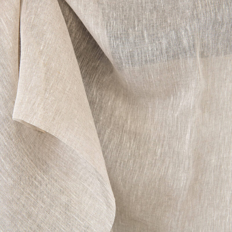 Linen fabric sheer white with undyed linen 6 Linen fabric sheer white with undyed linen, lightweight