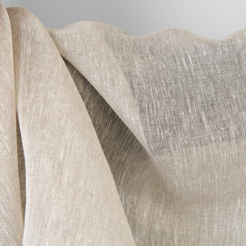 Linen fabric sheer white with undyed linen 7 Linen fabric sheer white with undyed linen, transparent