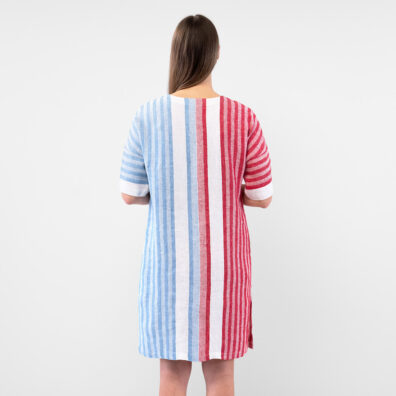 RENE Dress blue red