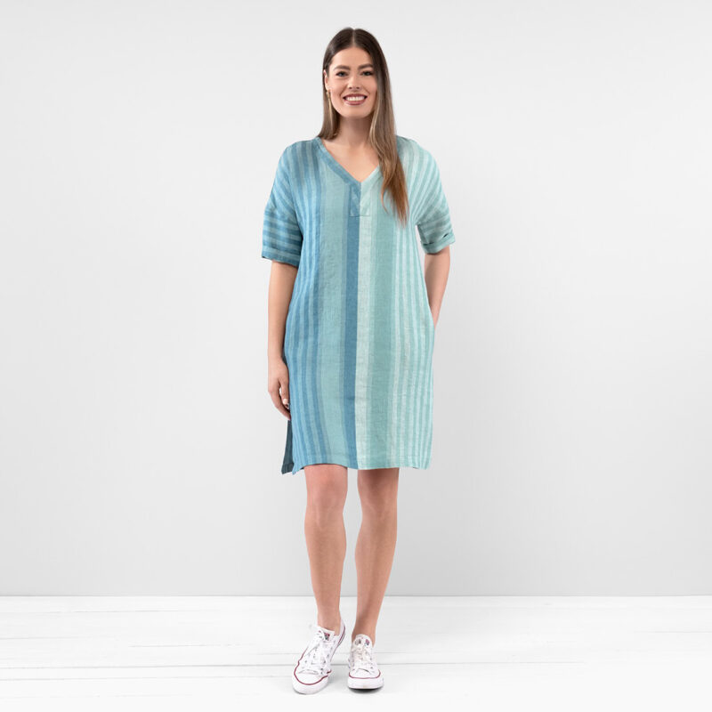 RENE Dress blue green 7 RENE Dress blue green