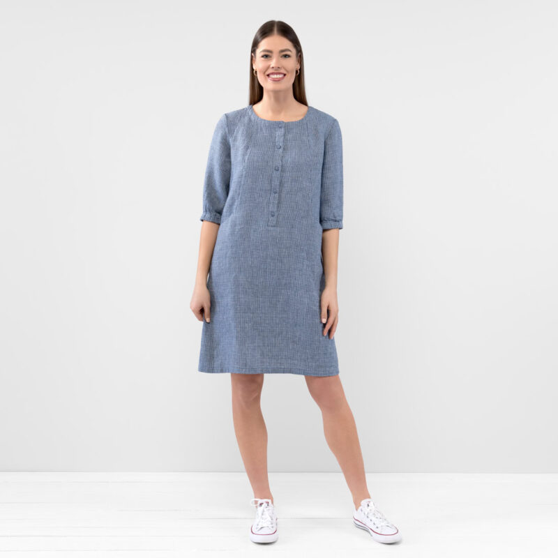 AVA Dress blue white 7 AVA Dress blue white