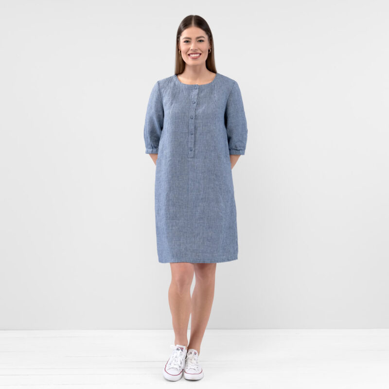 AVA Dress blue white 11 AVA Dress blue white
