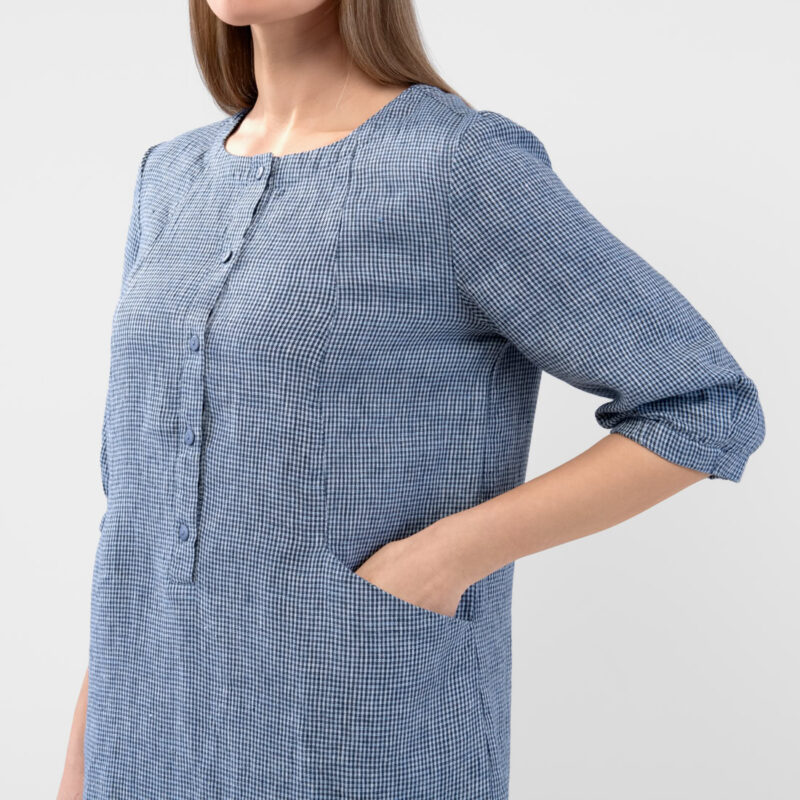 AVA Dress blue white 10 AVA Dress blue white