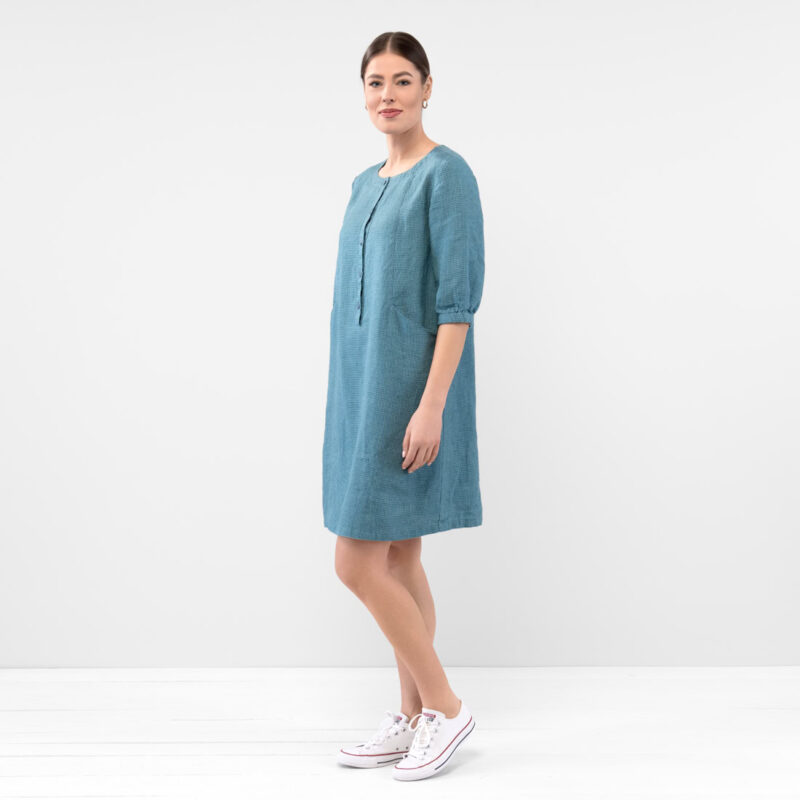 AVA Dress blue green 8 AVA Dress blue green