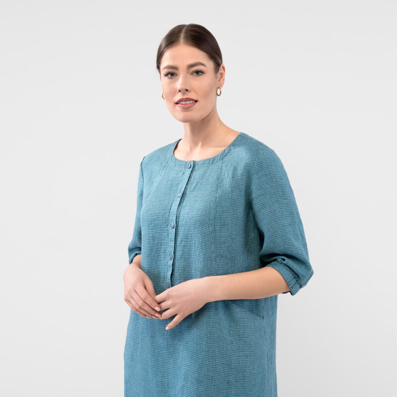 AVA Dress blue green 10 AVA Dress blue green